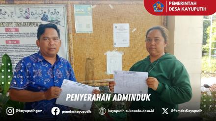 PENYERAHAN ADMINDUK