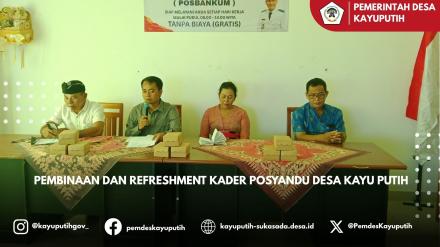 Perkuat Sinergi, Pemerintah Desa Kayu Putih Gelar Pembinaan Lintas Sektor untuk Kader Posyandu