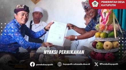 PELAKSANAAN NYAKSI PERNIKAHAN