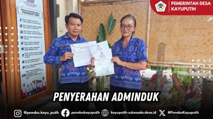 PENYERAHAN ADMINDUK