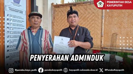 PENYERAHAN ADMINDUK