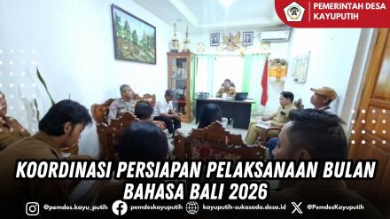 KOORDINASI PERSIAPAN PELAKSANAAN BULAN BAHASA BALI 2026