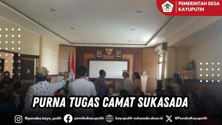 PERBEKEL KAYU PUTIH HADIRI PURNA TUGAS CAMAT SUKASADA