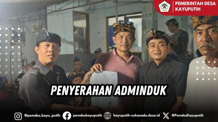 PENYERAHAN ADMINDUK