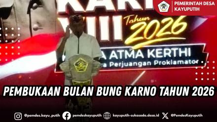 PEMBUKAAN BULAN BUNG KARNO TAHUN 2026